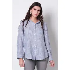 WADOS - BLUSA MANGA LARGA ABOTONADA EN DELANTERO CON BOLSILLO