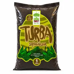 GROW SWEET - Turba Rubia Sphagnum Sin Fertilizar, 1 Litro