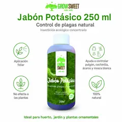 GROW SWEET - Jabón Potásico Orgánico 250 ml Control Natural de Plagas