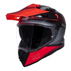 undefined - Casco para moto MT Track SV HS218 ARIES B5 Rojo Mate