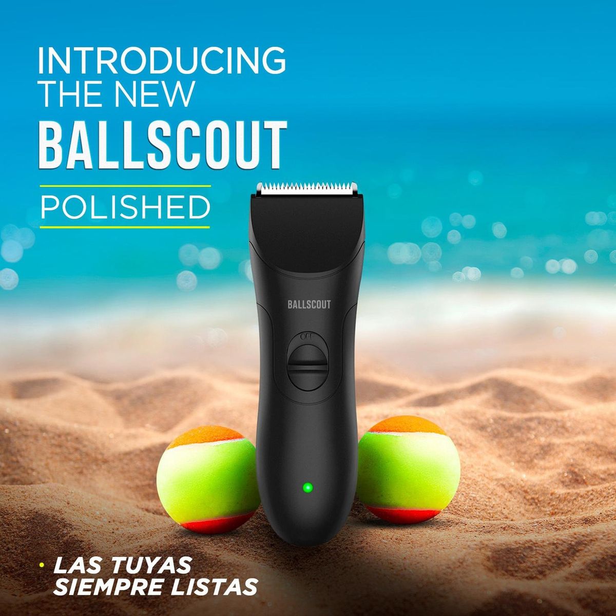 BALLSCOUT - Afeitadora Ballscout Polished Resistente Al Agua Kit Acc