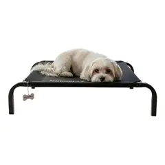 NORPLAT - Cama Catre Elevado Para Perro Gato Negro Talla S