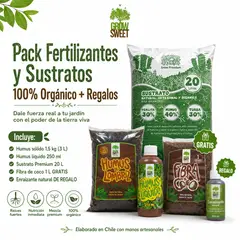GROW SWEET - Pack Fertilizantes y Sustratos 100% Orgánico + Regalos