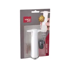 VACUVIN - Bomba de Vacío con Tapón Blanco