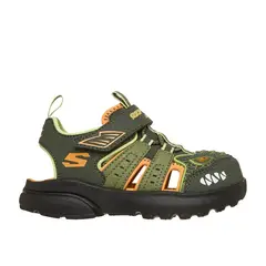 SKECHERS - Sandalias Niño - Razor Splash Raptor Quest Verde