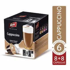 CAFFESSO - Pack x16 Cápsulas De Café Cappuccino Para Dolce Gusto René Coffee