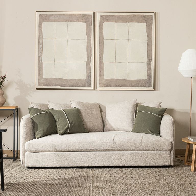 Sofa Clayro 209 3 cuerpos Beige