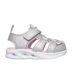 SKECHERS - Sandalias Niña - S-Lights Sola Glow Sandal Plateado