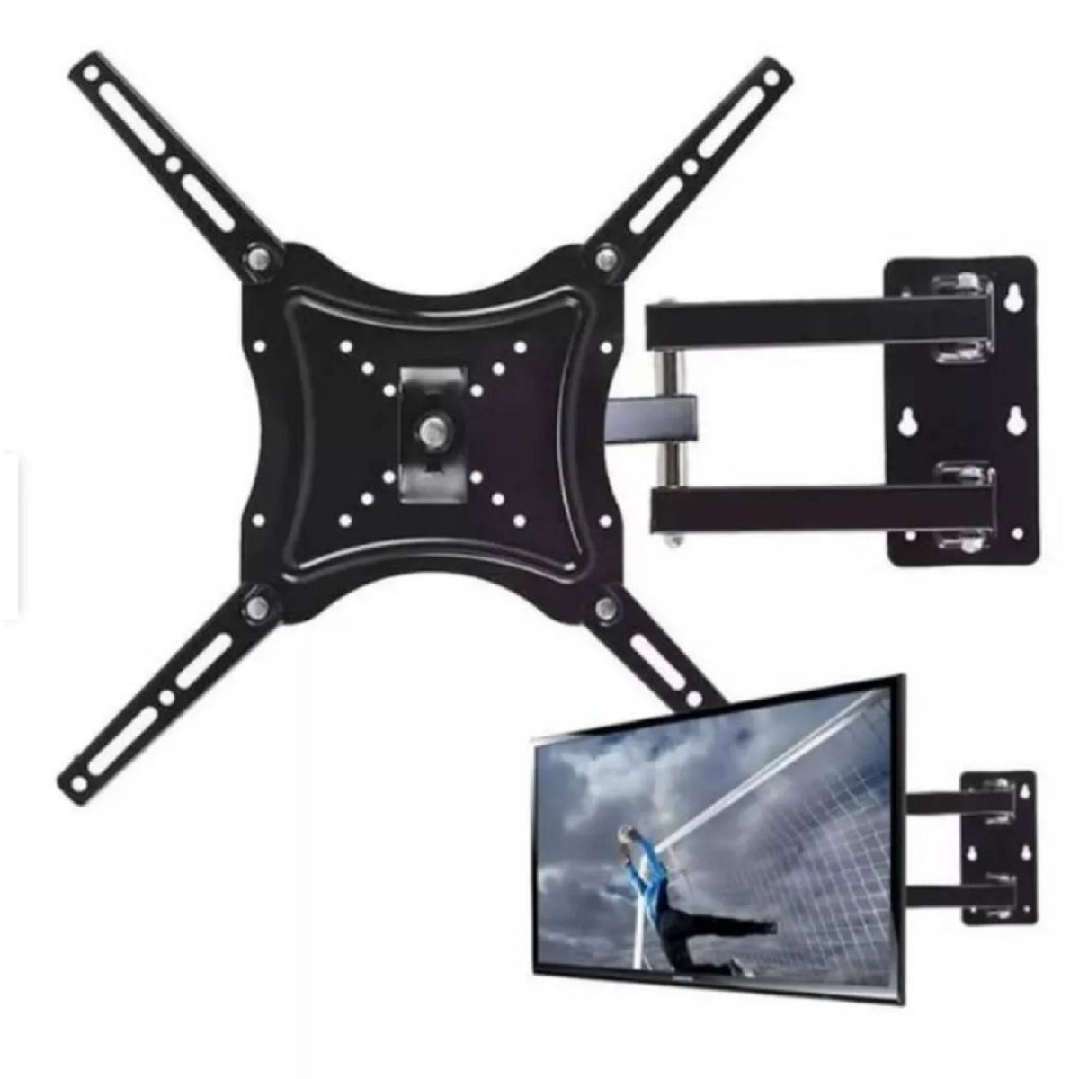 GENERICO - Soporte TV Pared Con Brazo 50Kg 14 a 55 Pulgadas