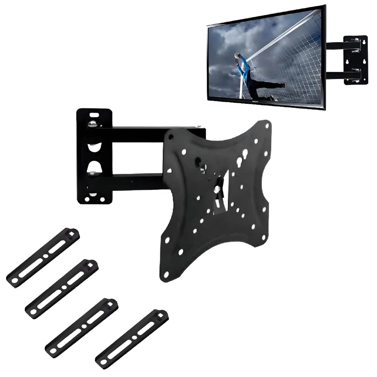 GENERICO - Soporte TV Pared Con Brazo 50Kg 14 a 55 Pulgadas