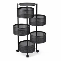 DOPA - Carro Organizador Ruedas Estante De Verduras 5 Niveles