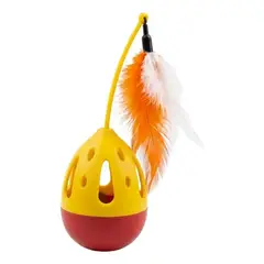 GENERICO - Juguete Interactivo Para Gato Tumbler Pet Toy Amarillo