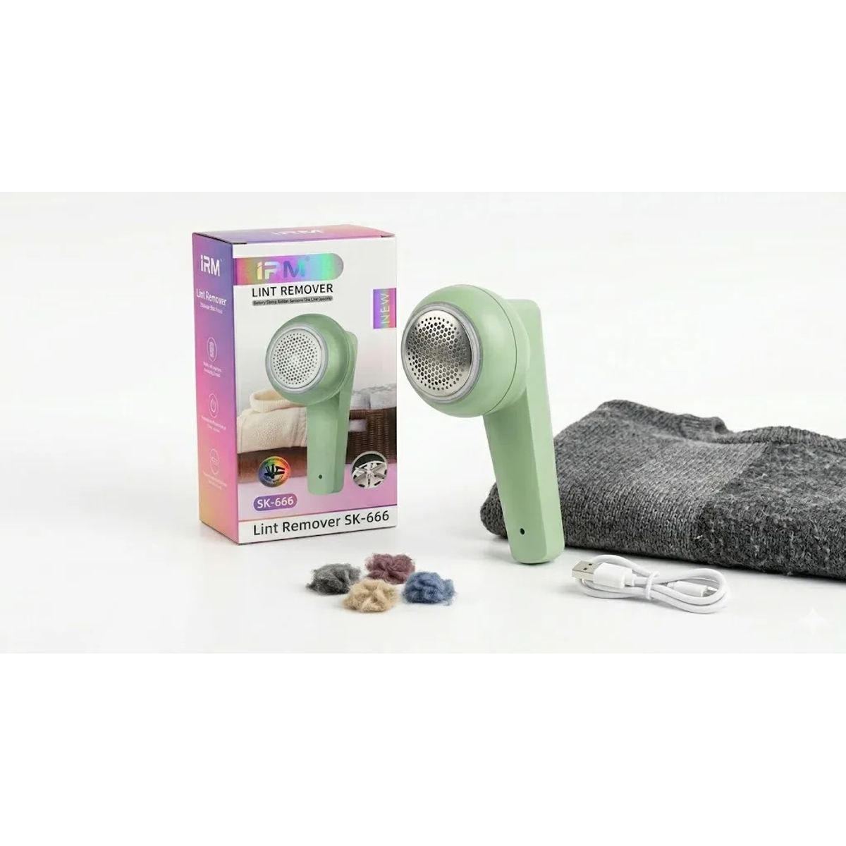 GENERICO - Quita Pelusas Electrico Usb Recargable Para Ropa Telas 5w