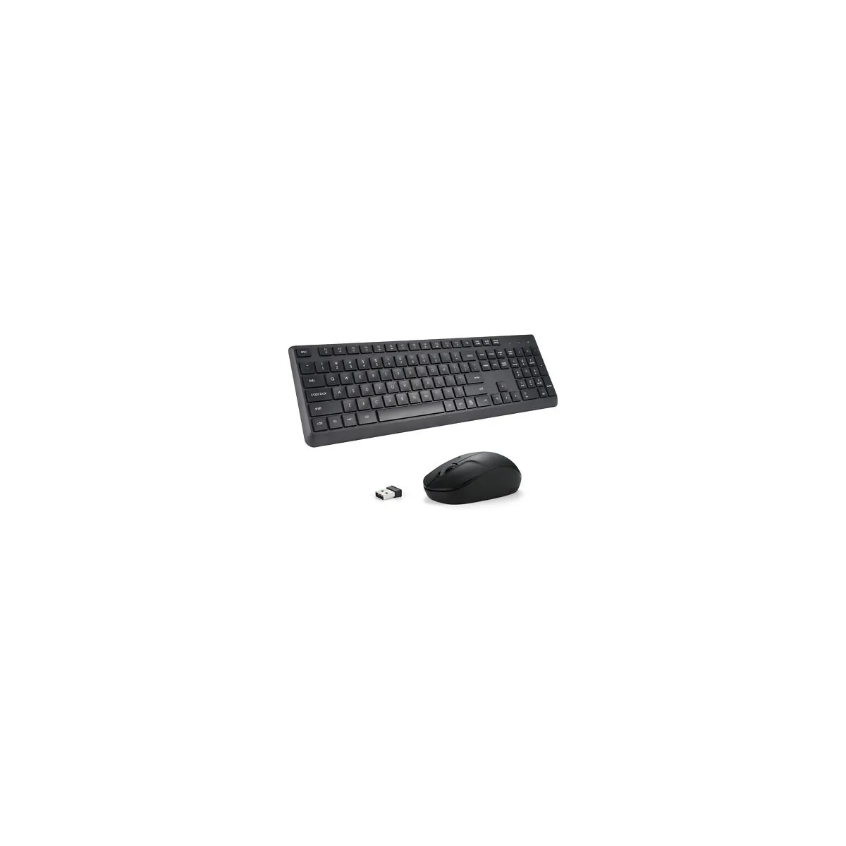 DELL - Dell Kit Teclado Inalámbrico Mouse 2.4GHz Nano USB Tamaño Completo Reacondicionado