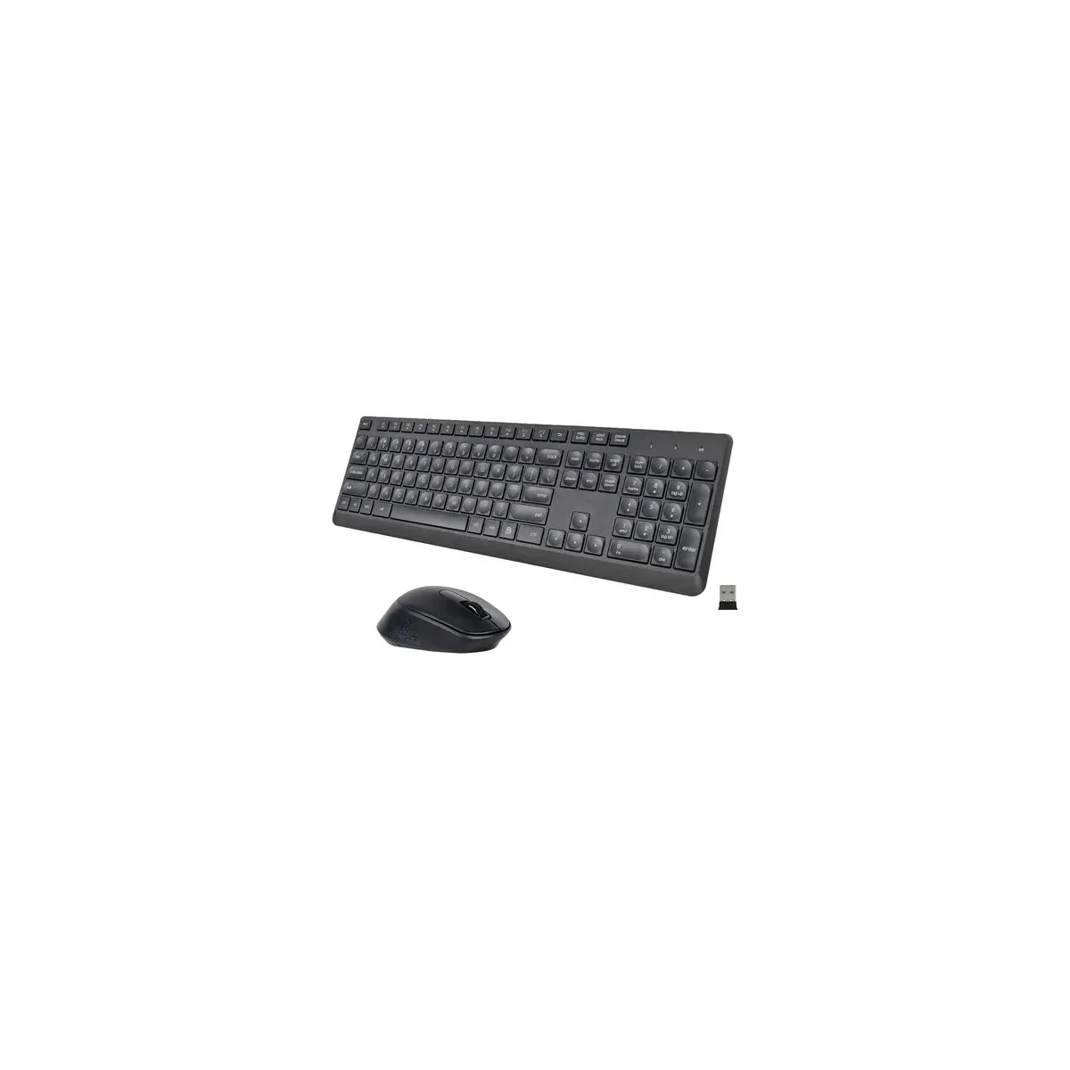 DELL - Dell Kit Teclado Inalámbrico Mouse 2.4GHz Nano USB Tamaño Completo Reacondicionado