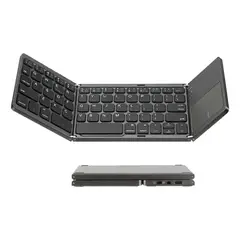 GENERICO - MINI TECLADO INALÁMBRICO BLUETOOTH PLEGABLE CON PANEL TÁCTIL REACONDICIONADO