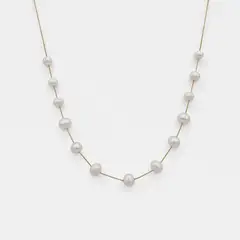 PSK JOYAS - Collar Mujer Celine Perla Agua Dulce Enchape Oro 18k