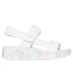SKECHERS - Sandalias Niña Jgoldcrown Uno Lite Sandal Blanco