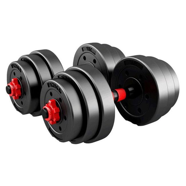 CHILE TENDENCIA - Set Mancuernas Y Barra Unibles 20Kg Ajustables