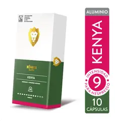 CAFFESSO - Pack x10 Cápsulas De Café Kenya Aluminio Para Nespresso - Intensidad 9 Königs