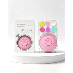 GENERICO - SET DE CORTAUÑAS ELÉCTRICO PARA BEBÉ ROSADO CON 6 CABEZALES Y ESTUCHE PORTÁTIL