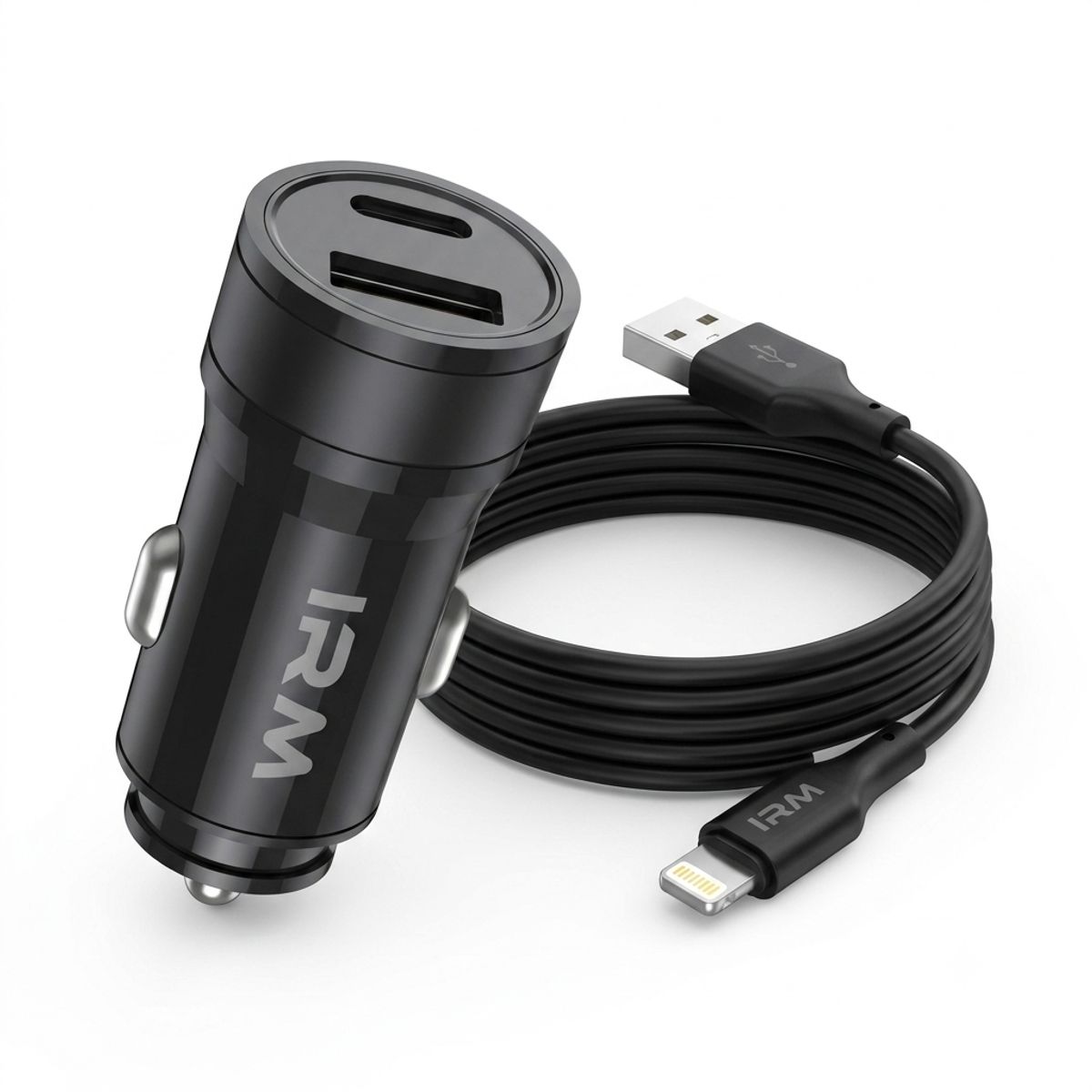 IRM - Cargador 18w de Celular Para Auto Ir07 IRM Con Cable Lightning