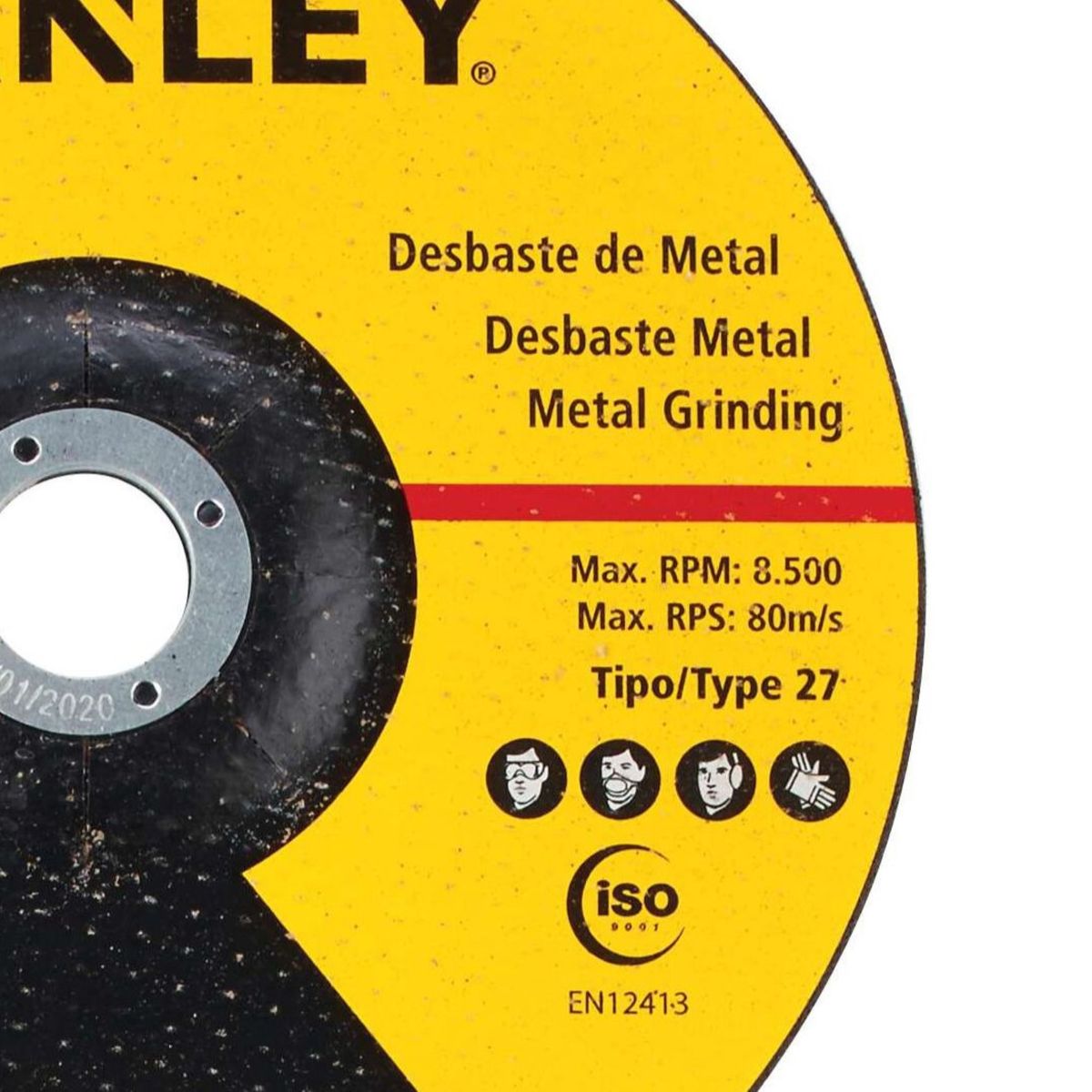 Disco Desbaste Metal 7" (180 X 6 X 22 mm) Stanley STA0414, marca STANLEY - Foto 2