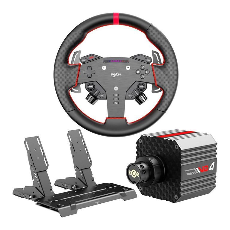 PXN Simulador Manejo VD4 Bundle para PC Volante+Pedal+Torque