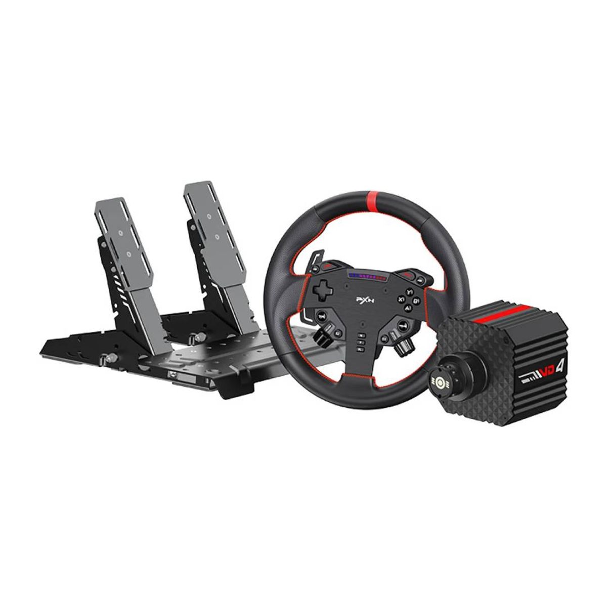 PXN - Simulador Manejo PXN VD4 Bundle para PC Volante+Pedal+Torque