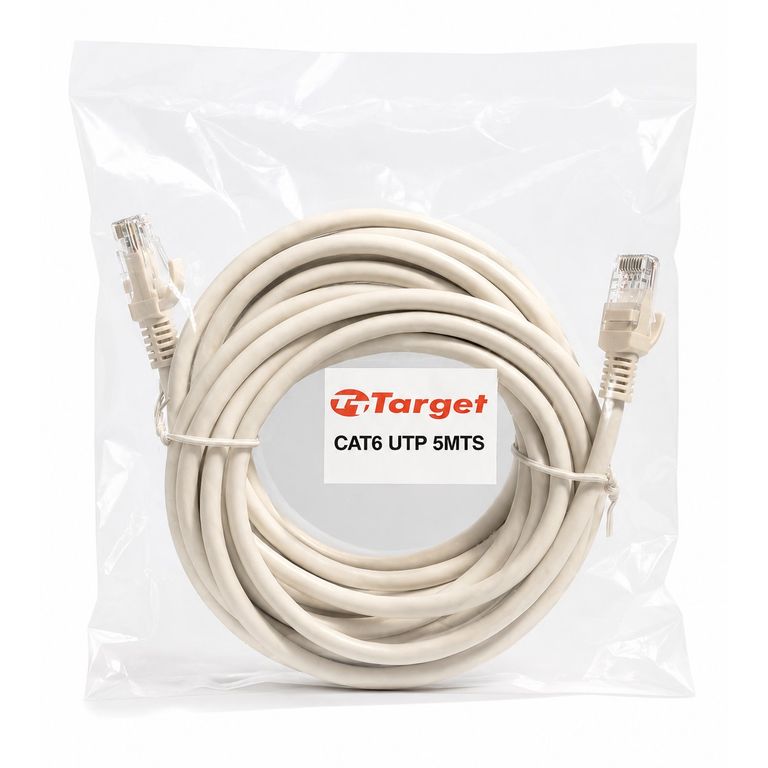TARGET Cable de Red 5 mts Patch Cord UTP Cat 6