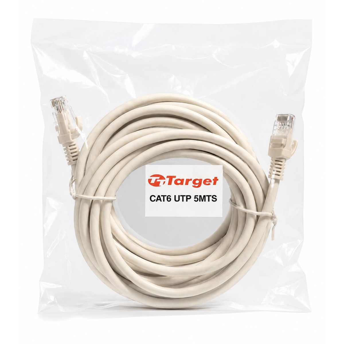 TARGET - Cable de Red Target 5 mts Patch Cord UTP Cat 6