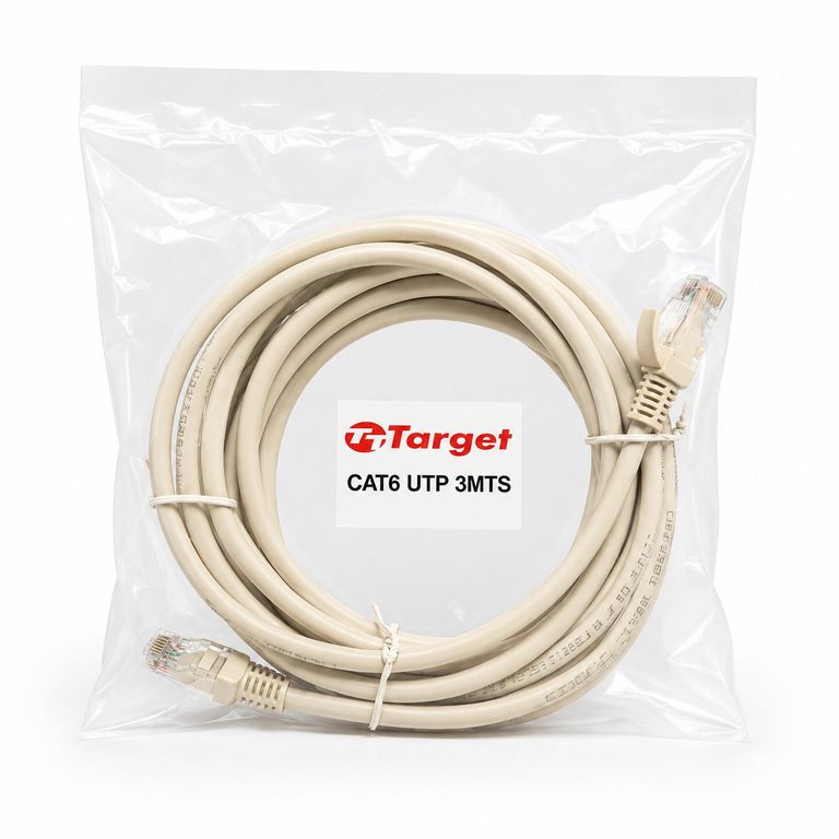 TARGET Cable de Red 3 mts Patch Cord UTP Cat 6