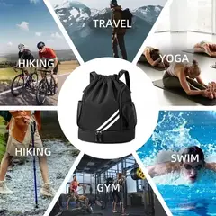 GENERICO - Mochila Deportiva Con Compartimento Para Zapatos Impermeable