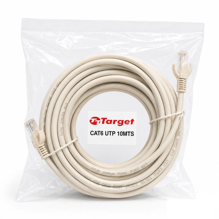 TARGET Cable de Red 10 mts Patch Cord UTP Cat 6