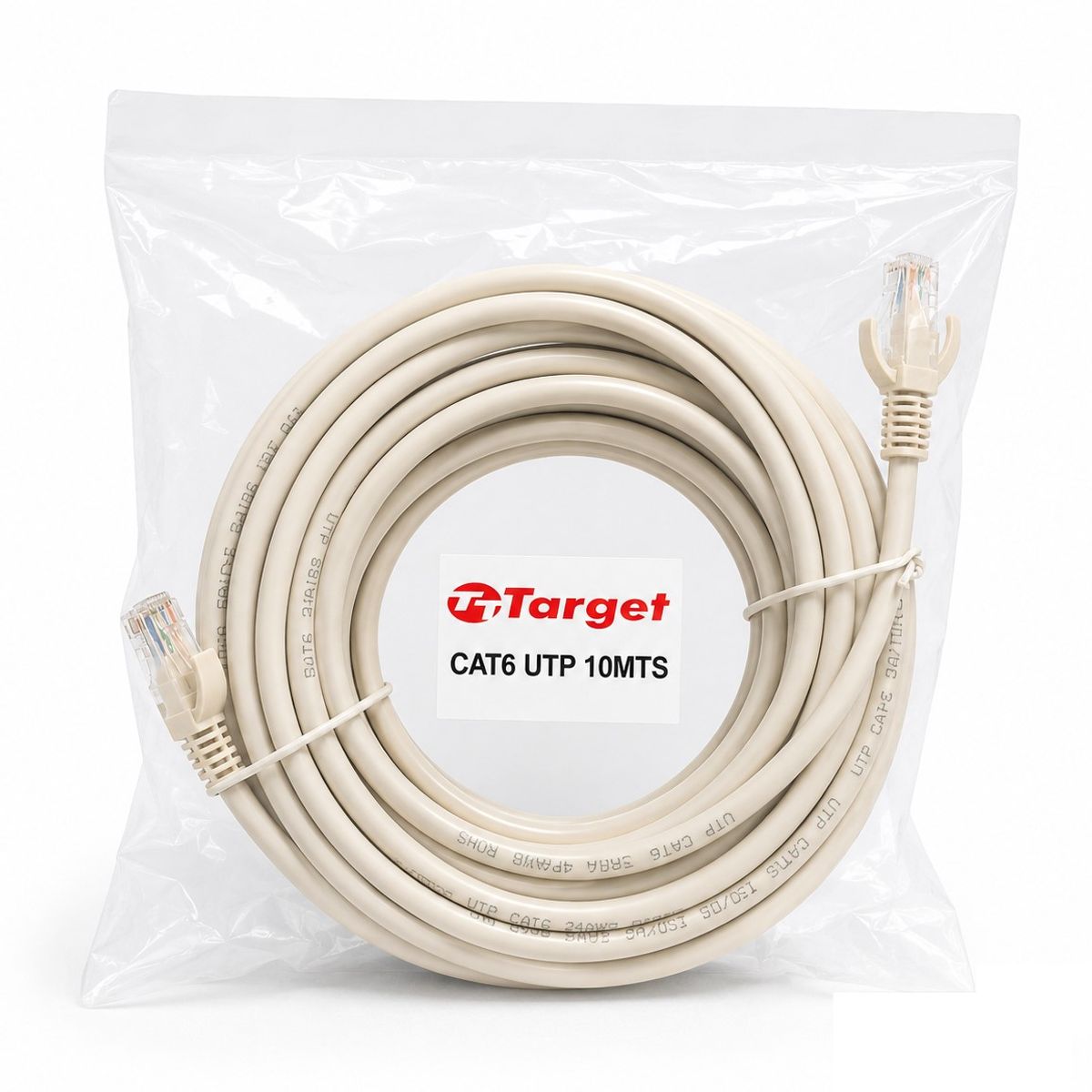 TARGET - Cable de Red Target 10 mts Patch Cord UTP Cat 6