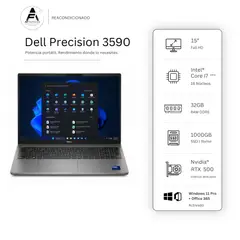 DELL - Notebook 3590 Ultra 7 NPU/AI Boost 32GB 1TB – Edición Exclusiva –Win Office– Reacondicionado