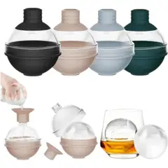 GENERICO - Molde Para Hielo En Esfera Para Whisky Y Cócteles x2