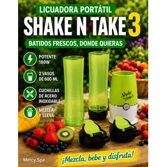 MOVI - LICUADORA PORTATIL SHAKE ANTAKE 3 CON 2 VASOS