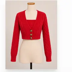 XPRESS RECHARGE - Conjunto mujer Tejido 2 Piezas Crop con Top interior