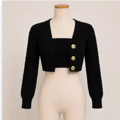 XPRESS RECHARGE - Conjunto mujer Tejido 2 Piezas Crop con Top interior