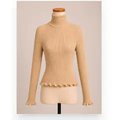 XPRESS RECHARGE - Sweater Mujer Cuello Alto Tejido