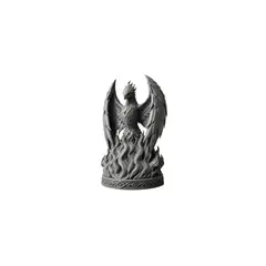 GENERICO - Escultura Decorativa Prints Patro- Fénix de la Llama