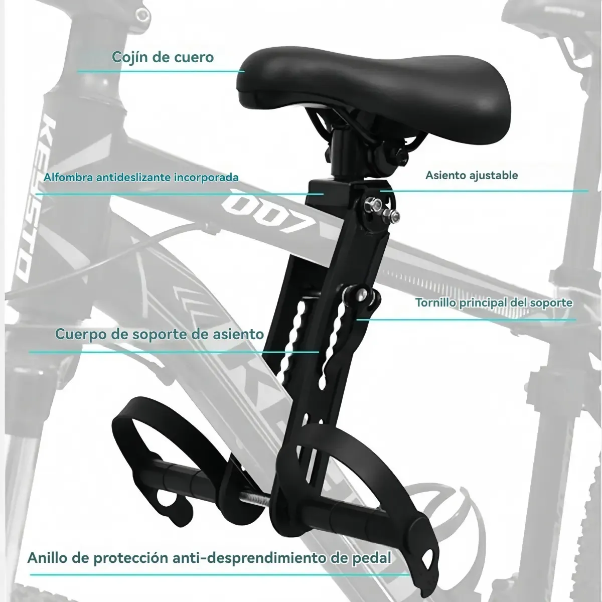 VIDA BUENAS - Silla De Niño Para Bicicletas Montain Bike