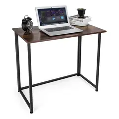 ANYHOGAR - Folding Computer Desk For Small Spaces, Simple Space-saving