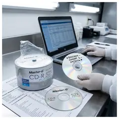 MASTER G - Cd-r De 52x Pack 50 Discos Con Logo 700 Mb Virgenes