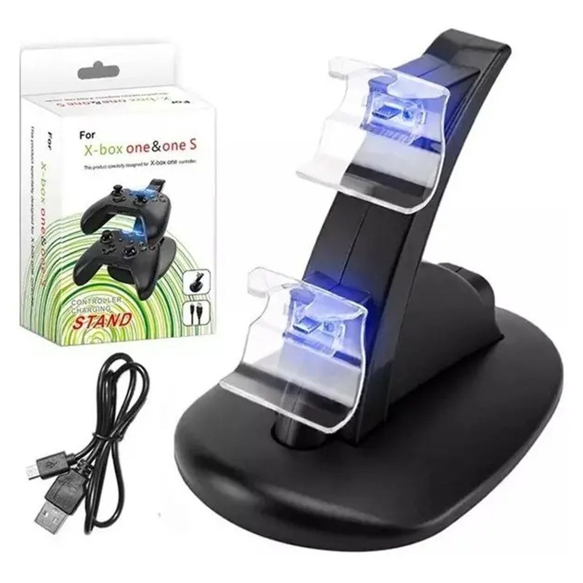 GENERICO - Cargador Dual Control Xbox One Y One-s