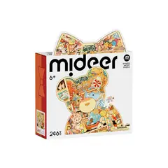 MIDEER - Puzzle Artístico con Forma de Osito Rompecabezas Creativo Infantil