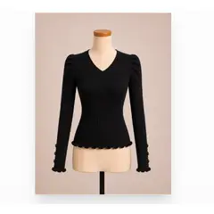 XPRESS RECHARGE - Sweater Mujer Tejido v escote