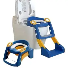 GENERICO - Pelela Asiento Inodoro Escalera Yibaini 3 en 1 para Niños Azul