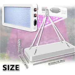 GENERICO - 2000w Lámpara 312 Led Full Spectrum Grow Invernadero Plantas BELUG